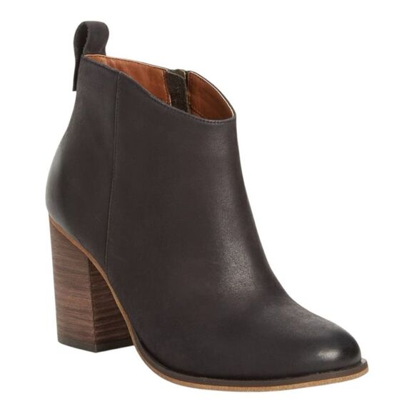 BP leather bootie with stacked heel. Size 10. - Picture 7 of 9